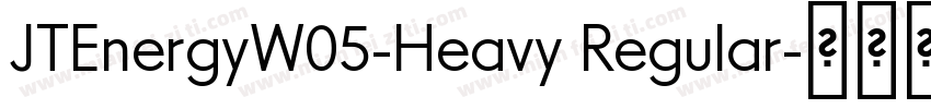 JTEnergyW05-Heavy Regular字体转换